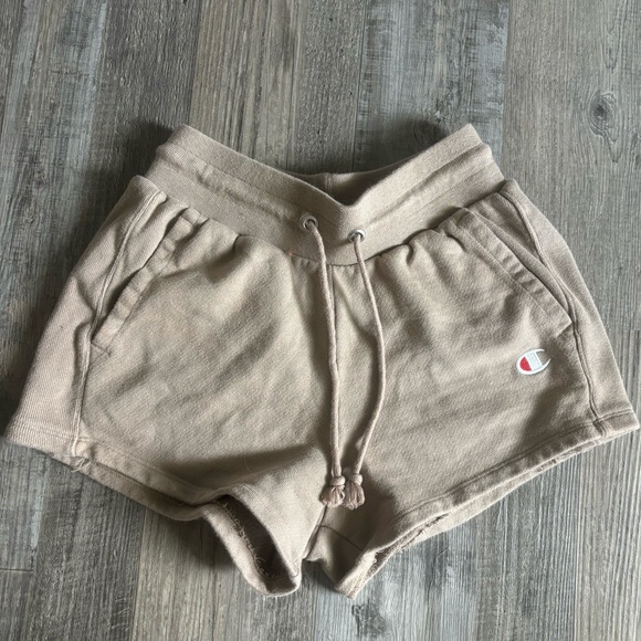 Champion Pants - Champion Women's Tan Drawstring Shorts
